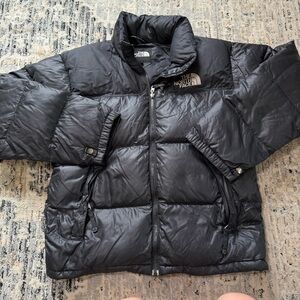 Vtg The North Face Korea Jacket Men’s Nuptse Down 700 Black Puffer Jacket small